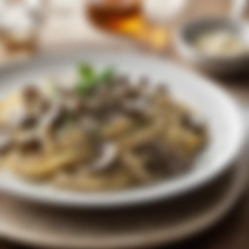 Creamy Mushroom Linguine