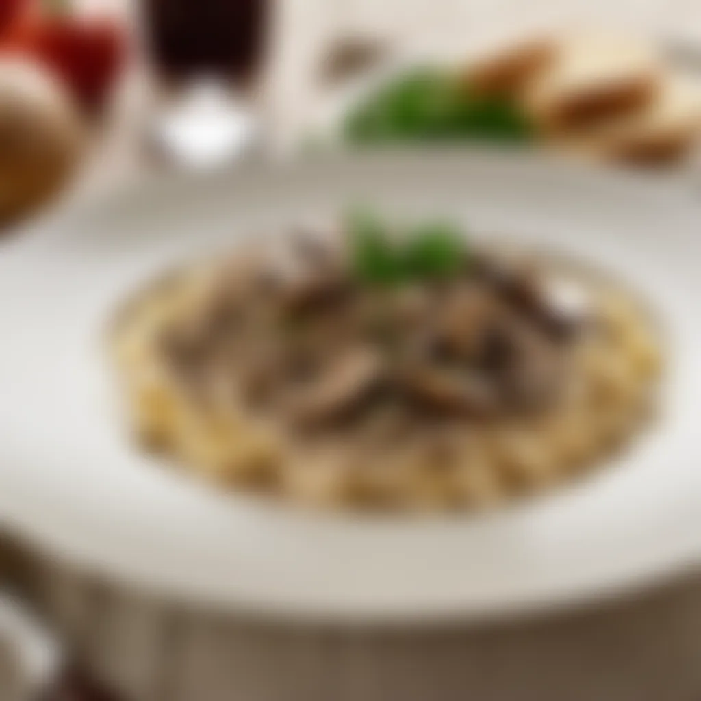 Creamy Mushroom Sauce for Beef Stroganoff