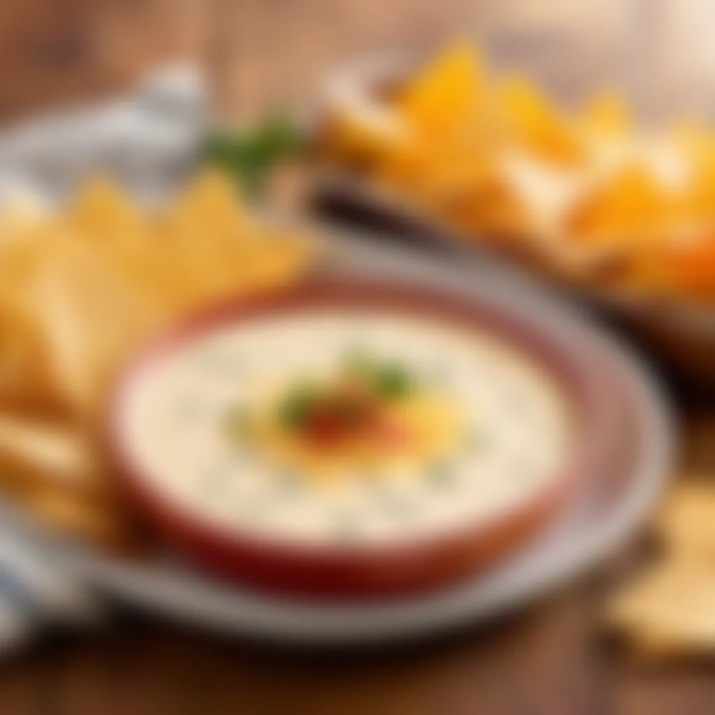 Creamy and smooth queso dip