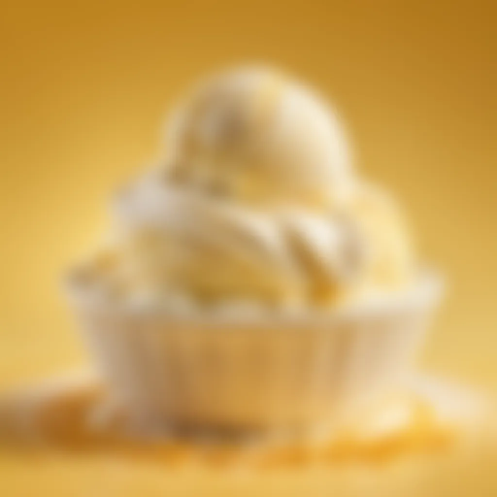 Creamy vanilla ice cream