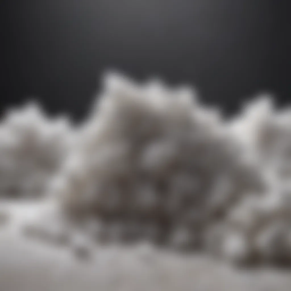 A close-up of crystalline sugar before grinding