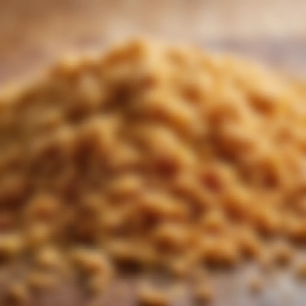 Golden crispy breadcrumb coating