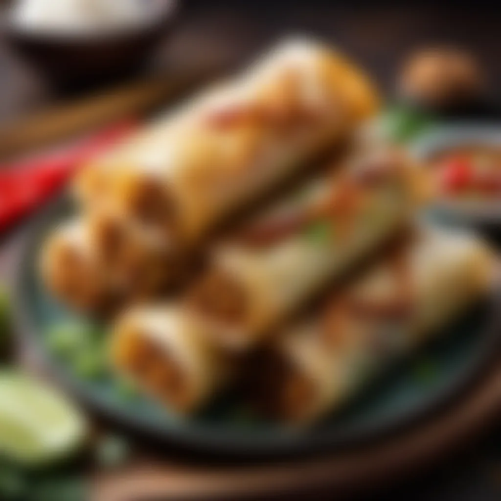 Crispy Perfection of Cooked Lumpiang Shanghai