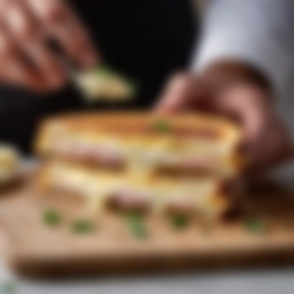 Step-by-step guide to assembling a Croque Monsieur