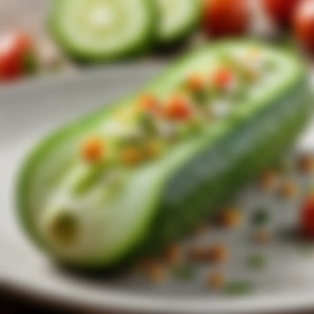 Crunchy and refreshing cucumber