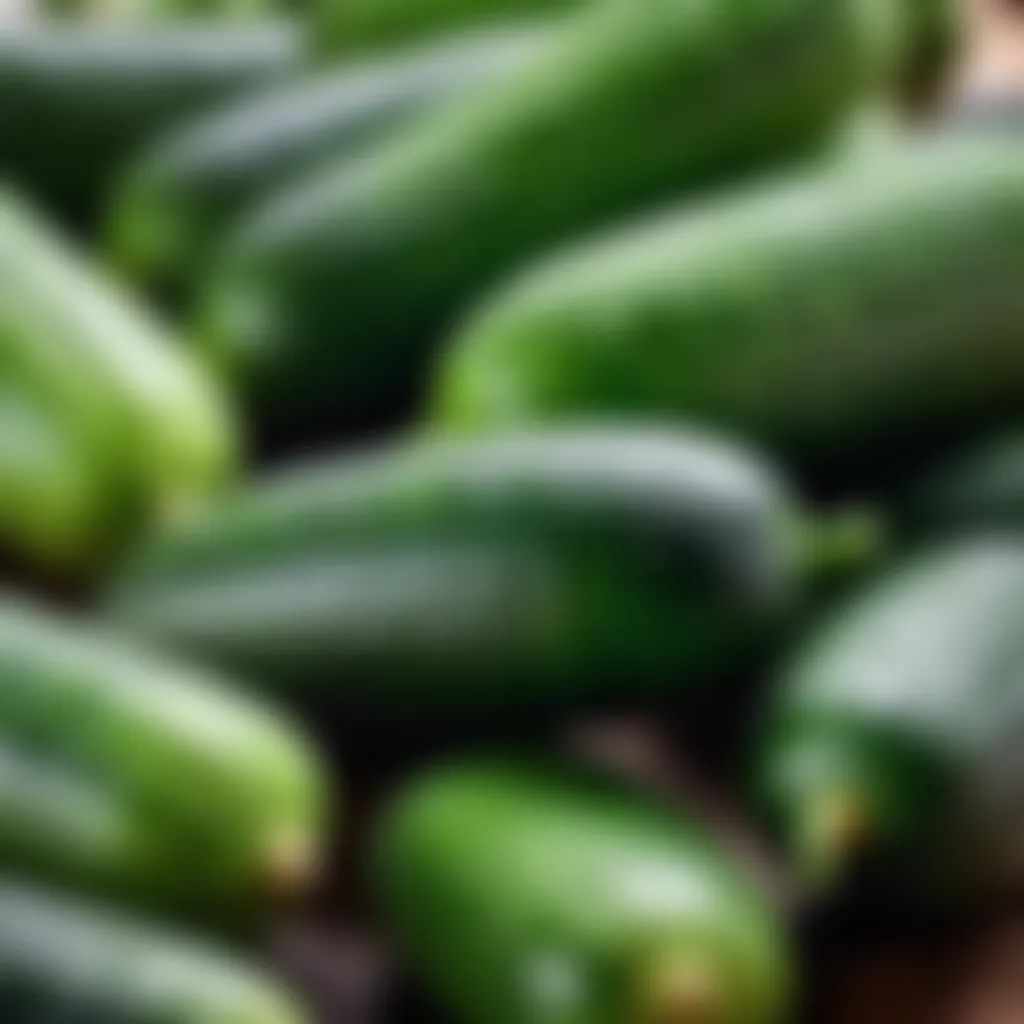 Fresh cucumbers