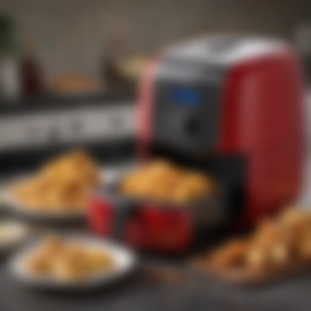 Healthy meal options prepared with the Cuisinart Compact Air Fryer Toaster