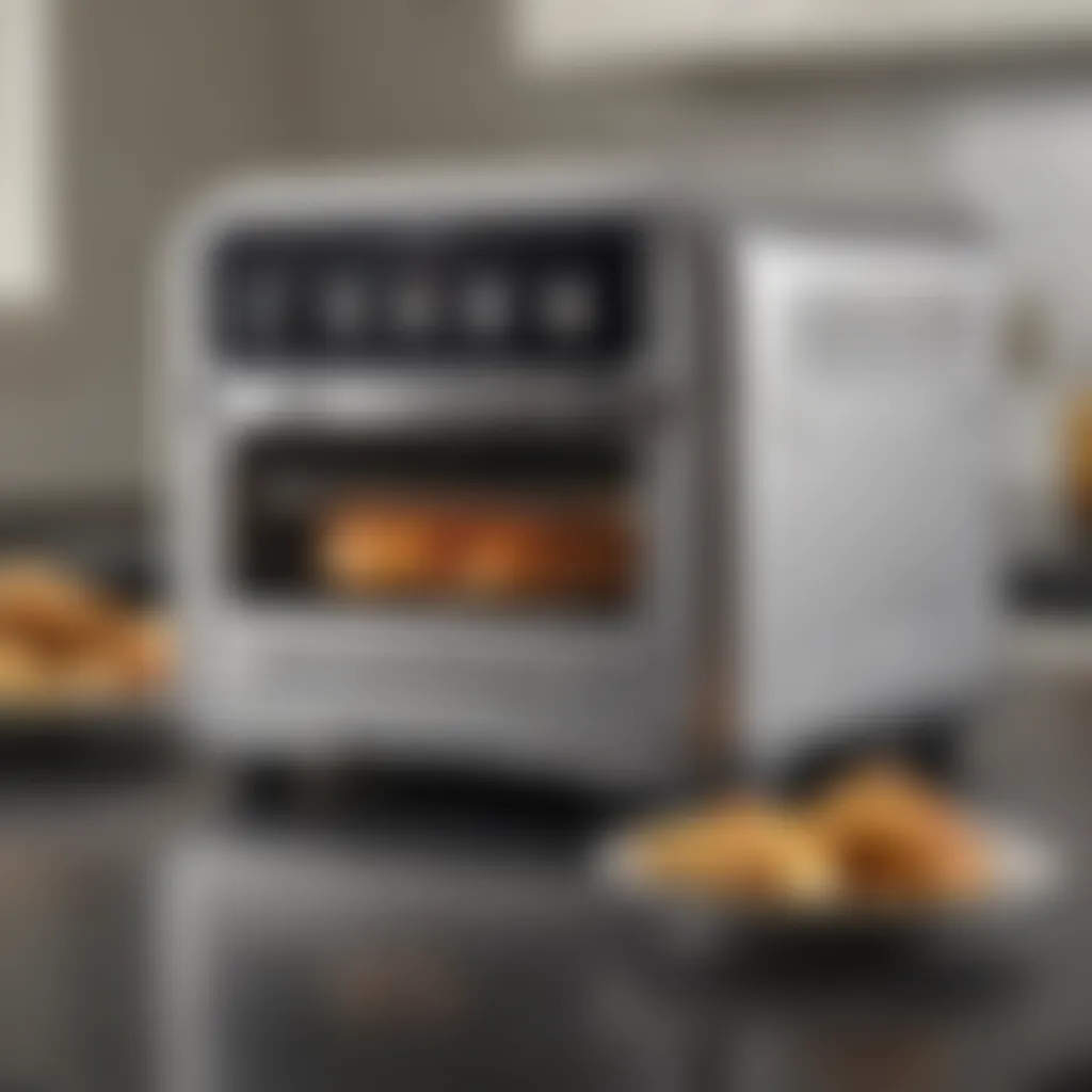 Sleek design of the Cuisinart Compact Air Fryer Toaster