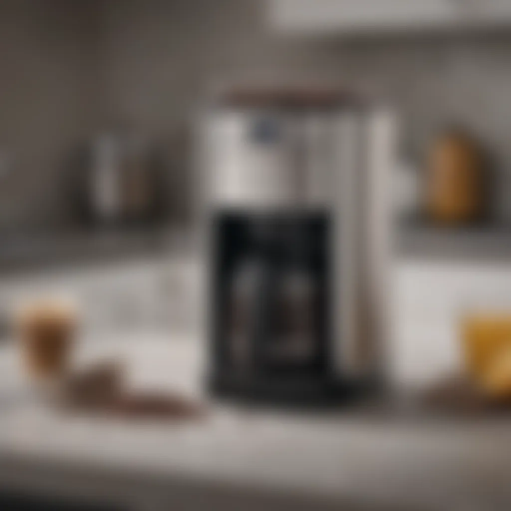 Sleek Cuisinart Grind and Brew coffee maker on a kitchen countertop