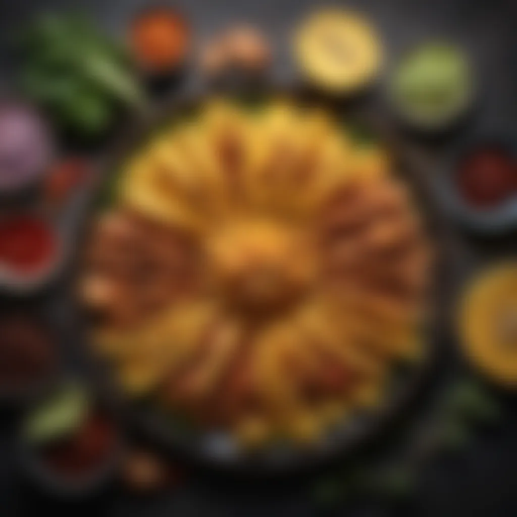 Jackfruit BBQ Platter: A Plant-Based Delight A vibrant jackfruit BBQ platter showcasing visually appealing plant-based dishes.