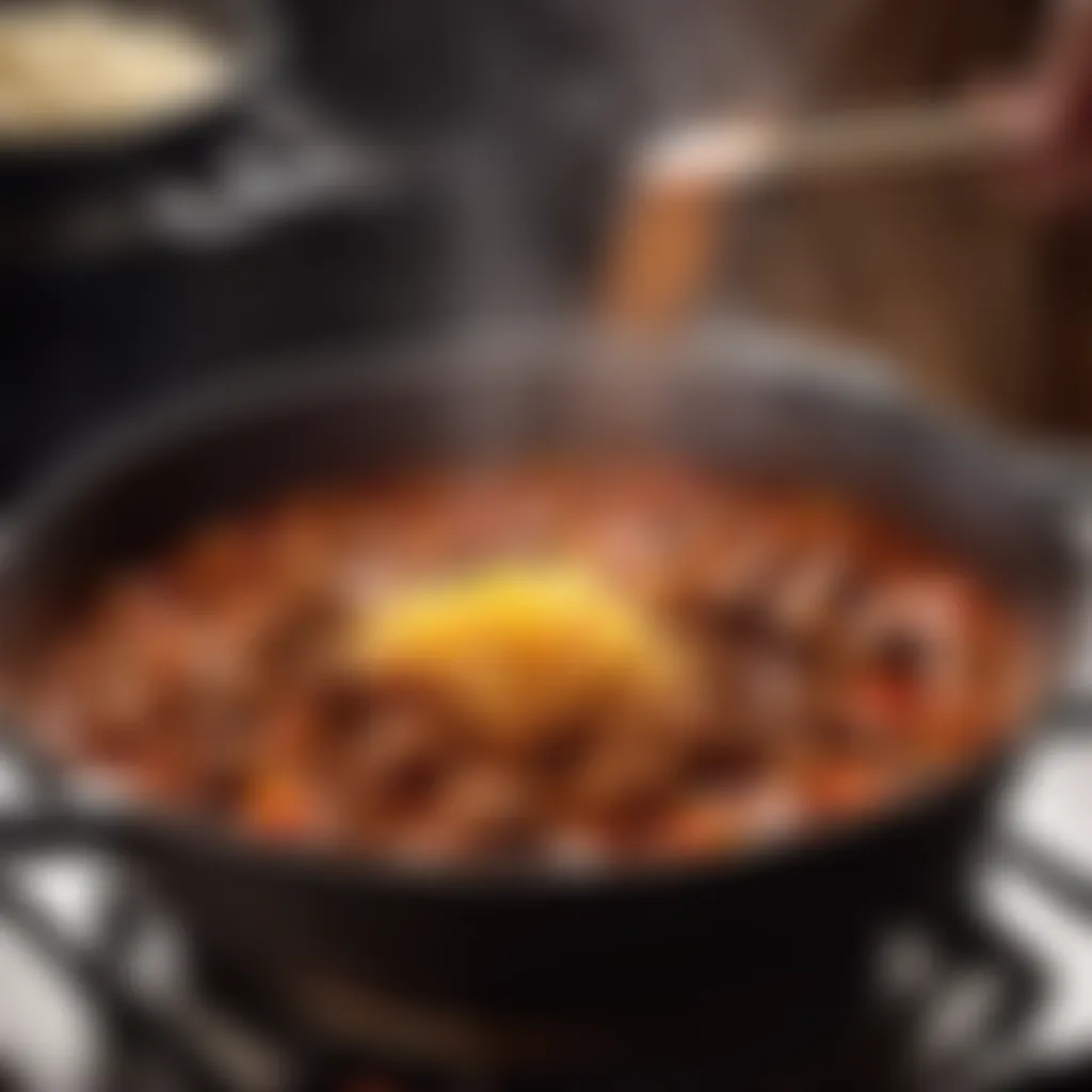 Czech Goulash Cooking Process