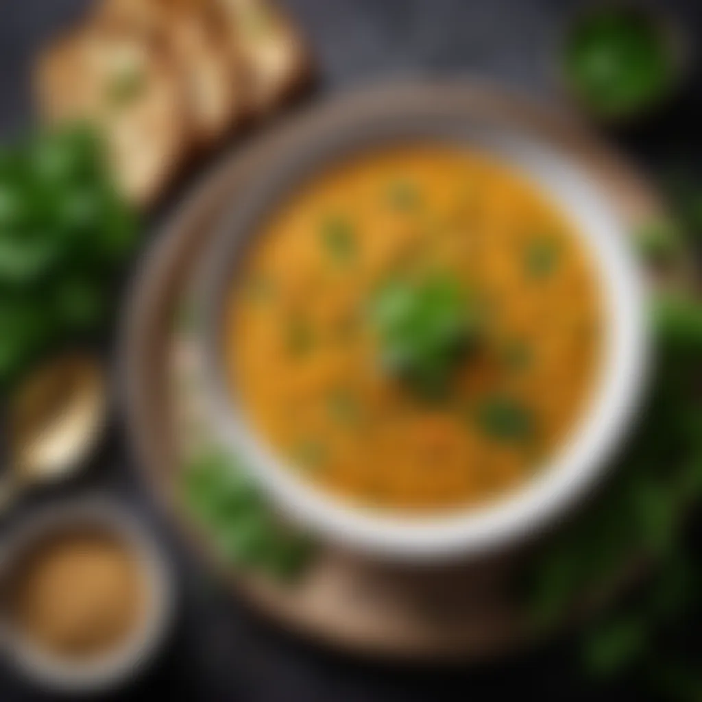 Delicious and Nutritious Dahl Recipe - Garnished with Fresh Herbs Delicious and Nutritious Dahl Recipe - Garnished with Fresh Herbs