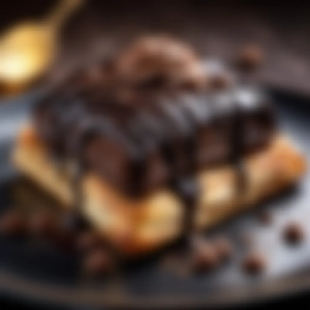 Decadent Puff Pastry Dessert with Dark Chocolate