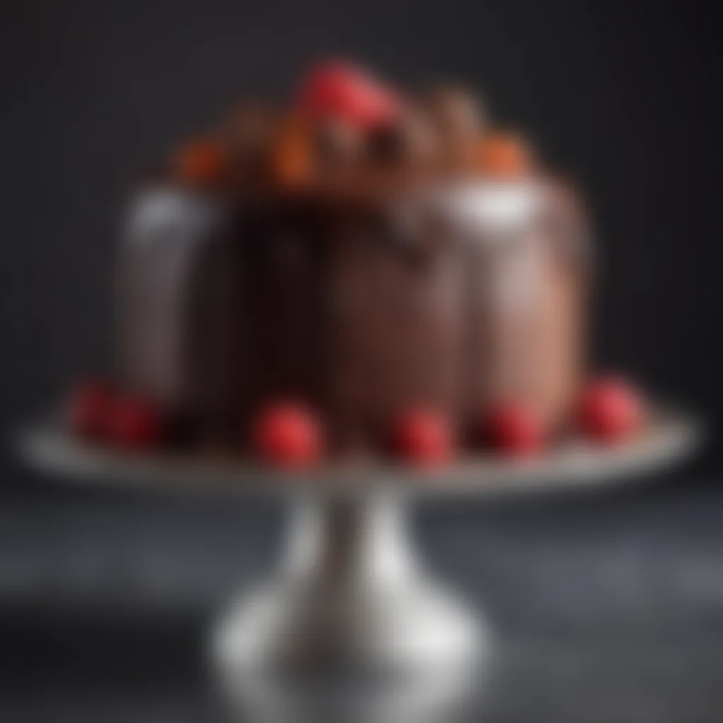 Decadent Dark Chocolate Truffle Cake