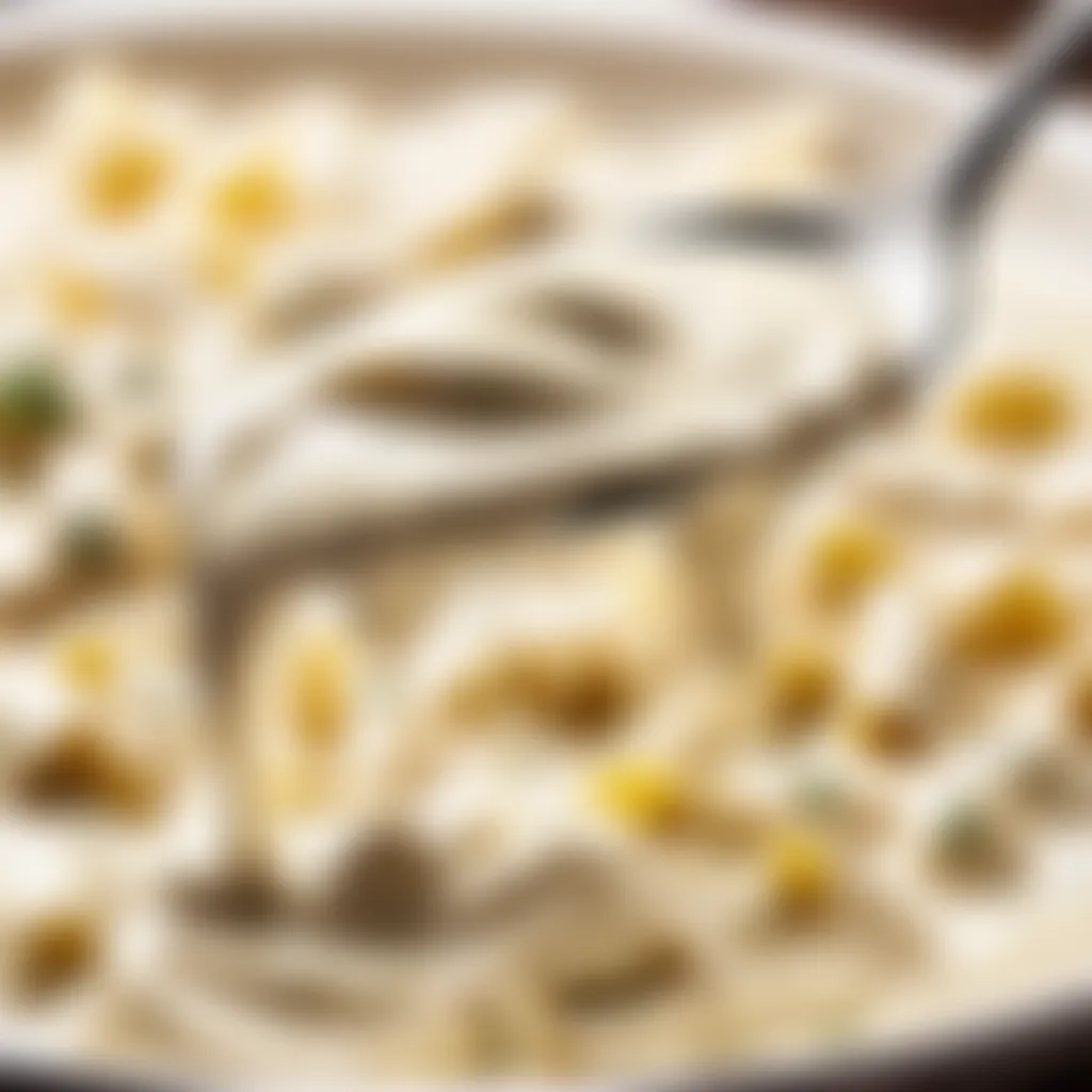 Creamy Alfredo Sauce Texture