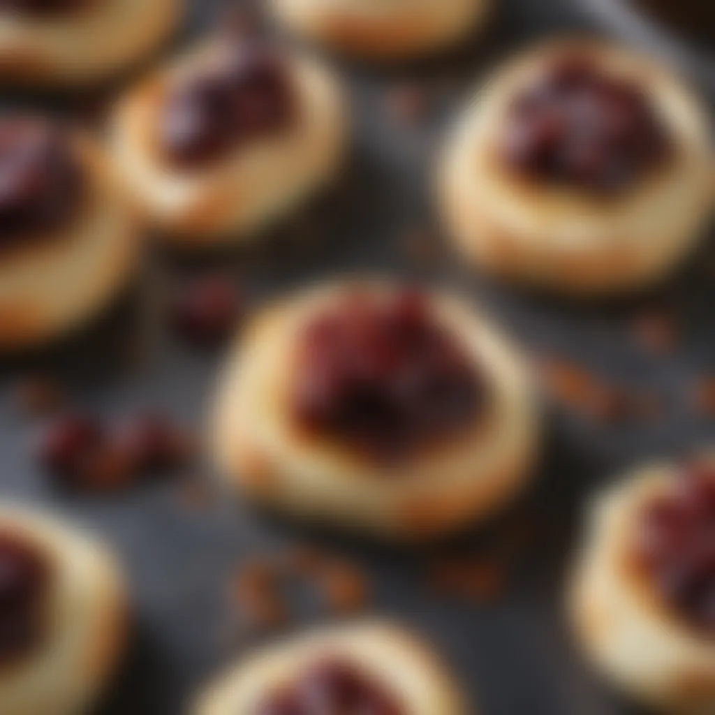 Gourmet baked brie crostini with fig jam