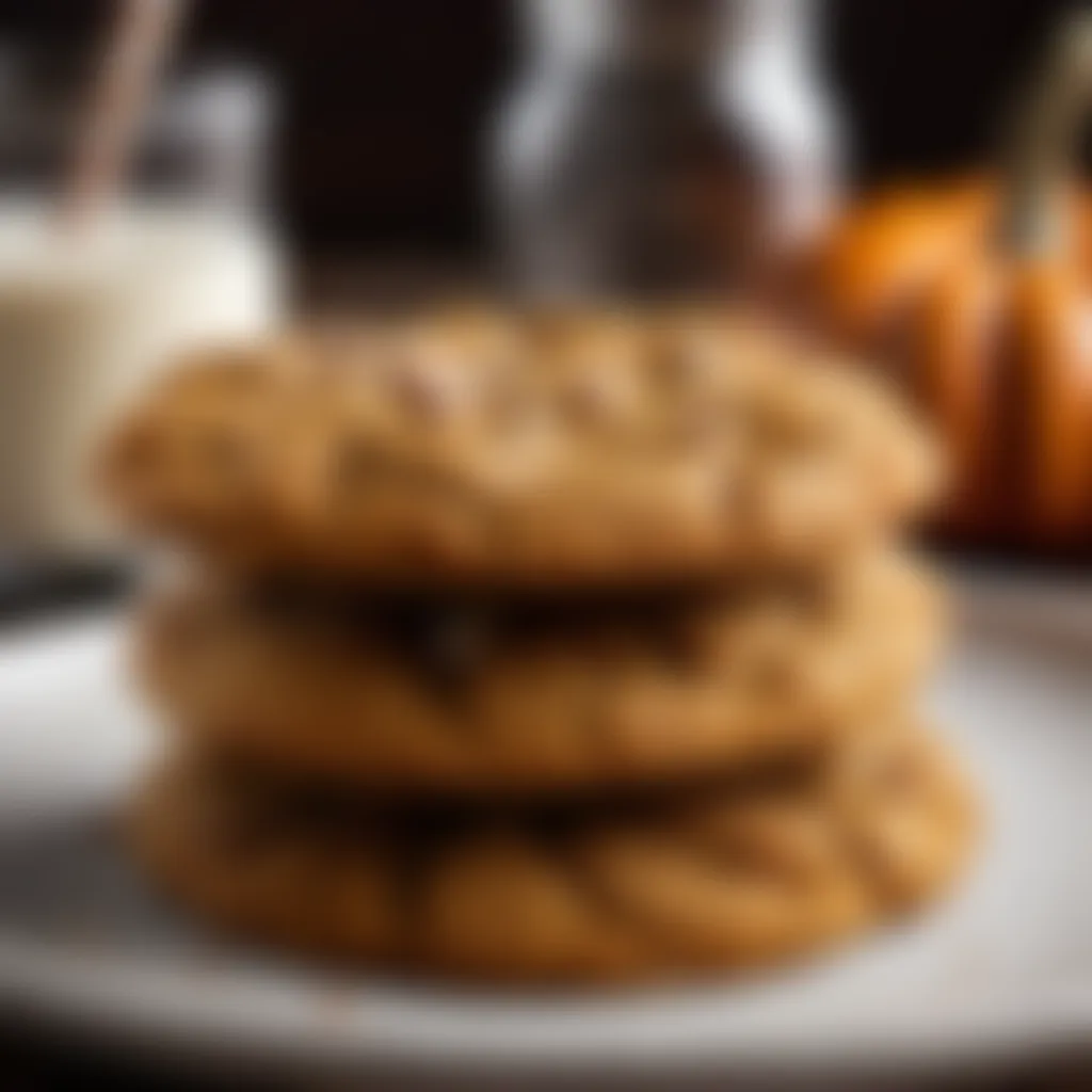 Decadent baked pumpkin spice cookies