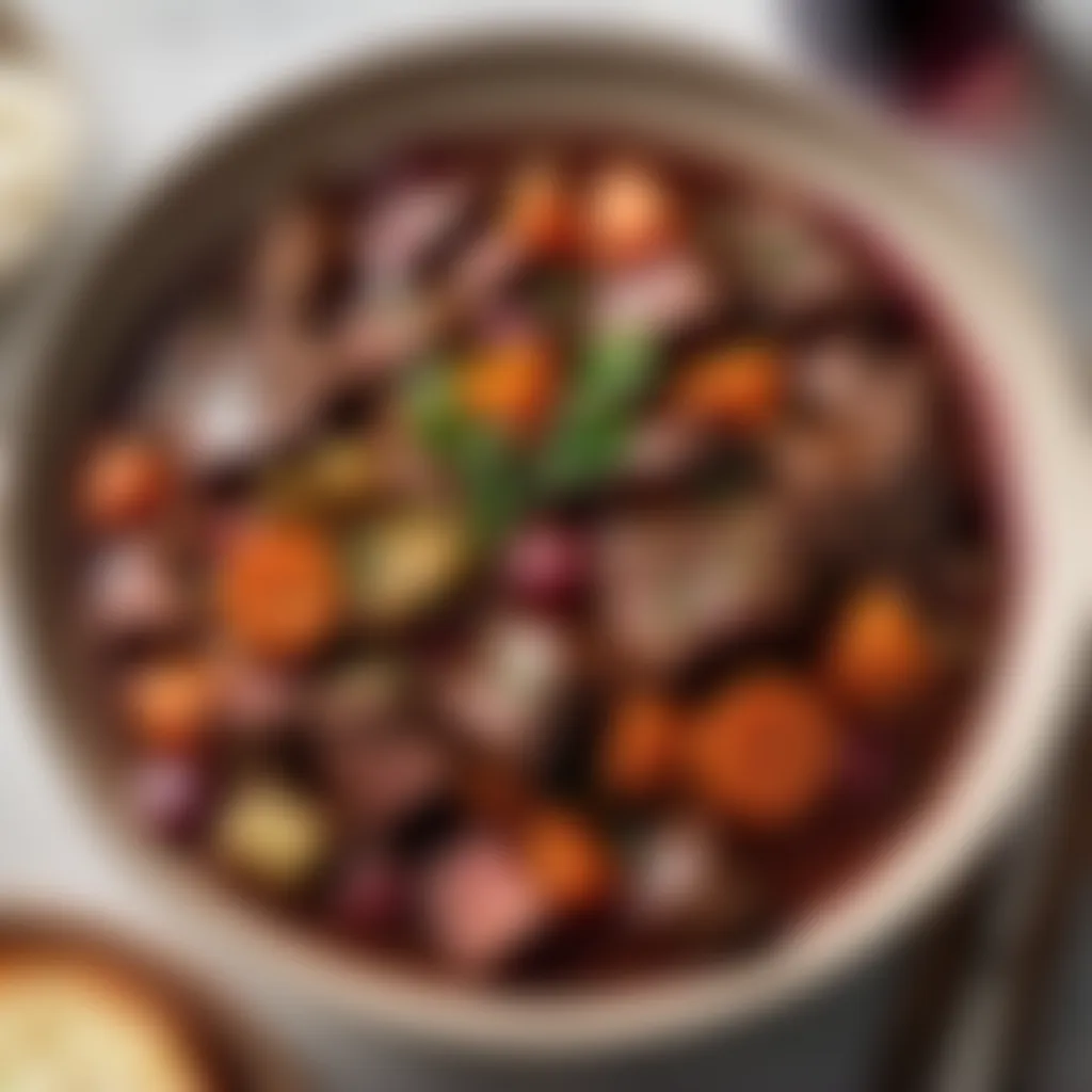 Red Wine Reduction Beef Stew Delight Decadent Beef Stew with Red Wine Reduction
