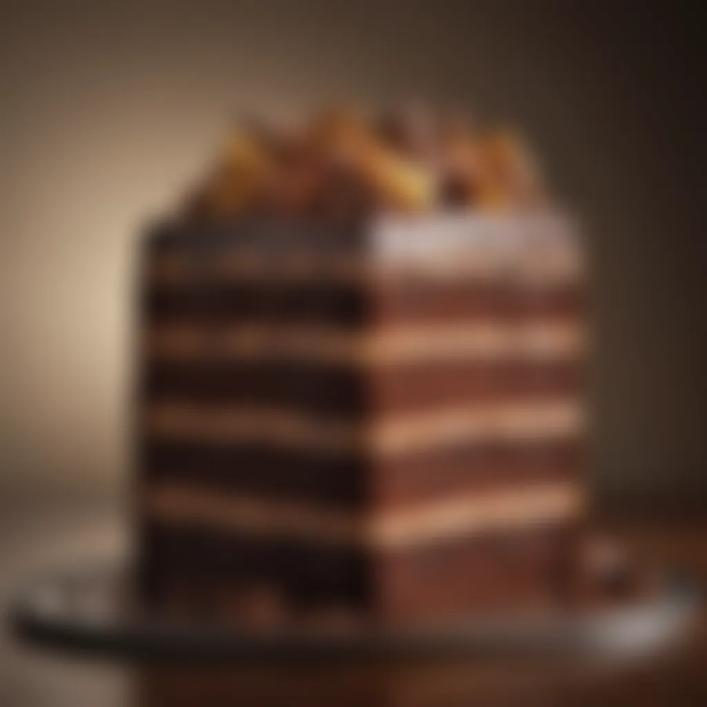 Decadent Chocolate Cake Layers Assembly