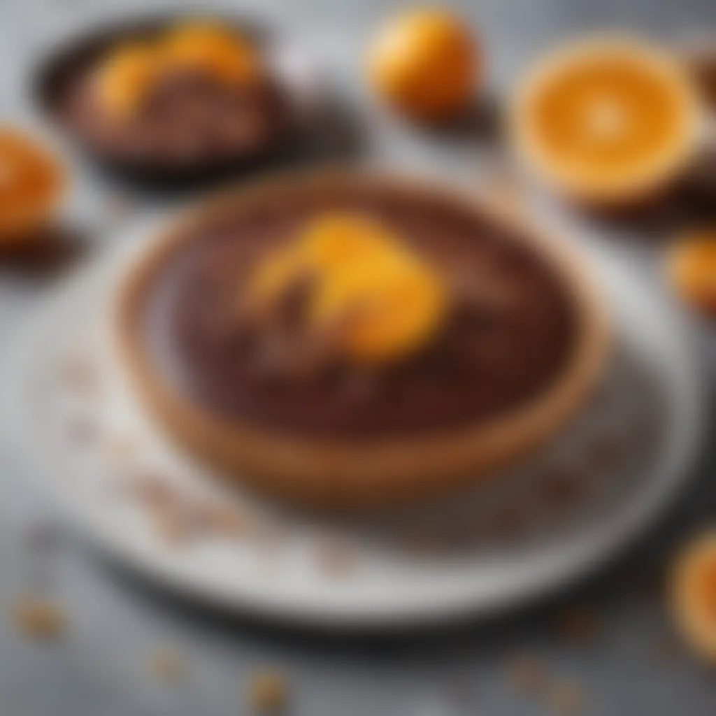 Decadent Chocolate Ganache Tart with Candied Orange Zest