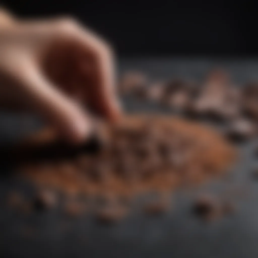 Exquisite dark chocolate shavings for a rich flavor profile