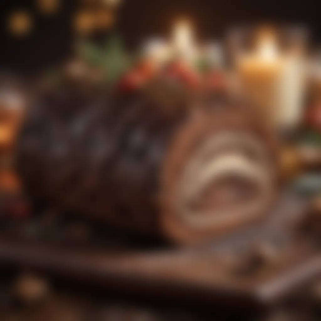 Decadent Chocolate Yule Log with a Twist