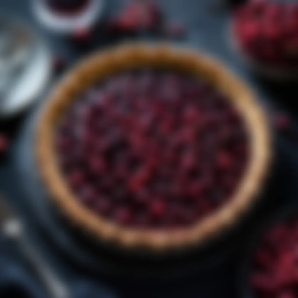 Decadent Red Wine Cranberry Tart