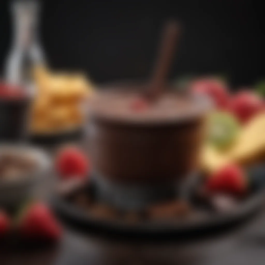 Decadent Dark Chocolate Fondue with Fresh Fruit