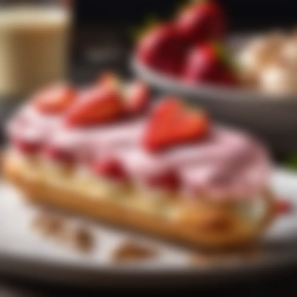 Strawberry Cream Eclair