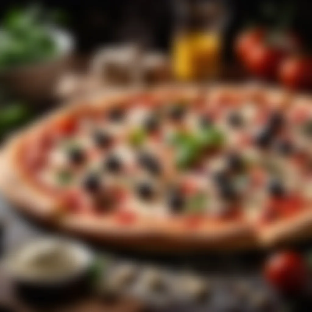 Luxurious Ingredients Selection Decadent Pizza Express Recipe Ingredients