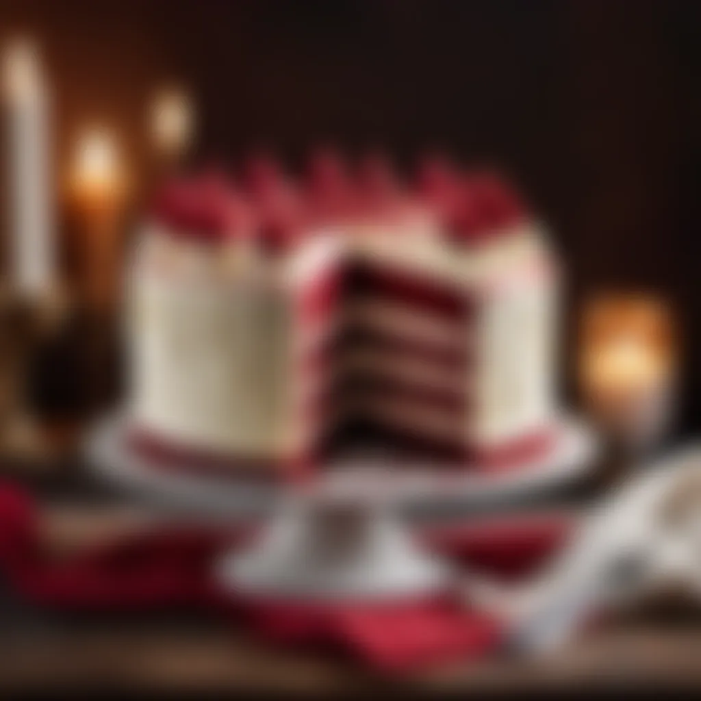 Decadent Red Velvet Cake with Cream Cheese Frosting