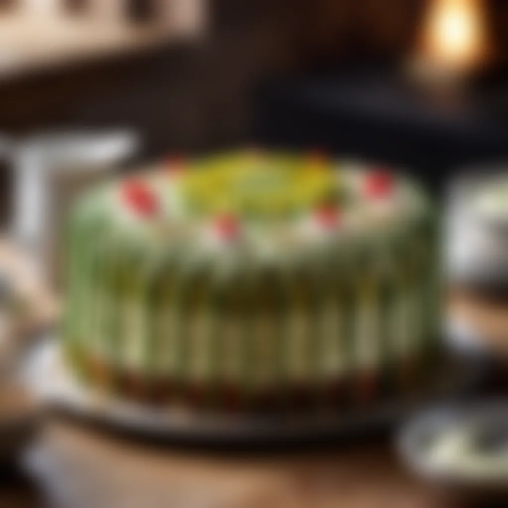 Decorated Courgette Cake Decorated Courgette Cake