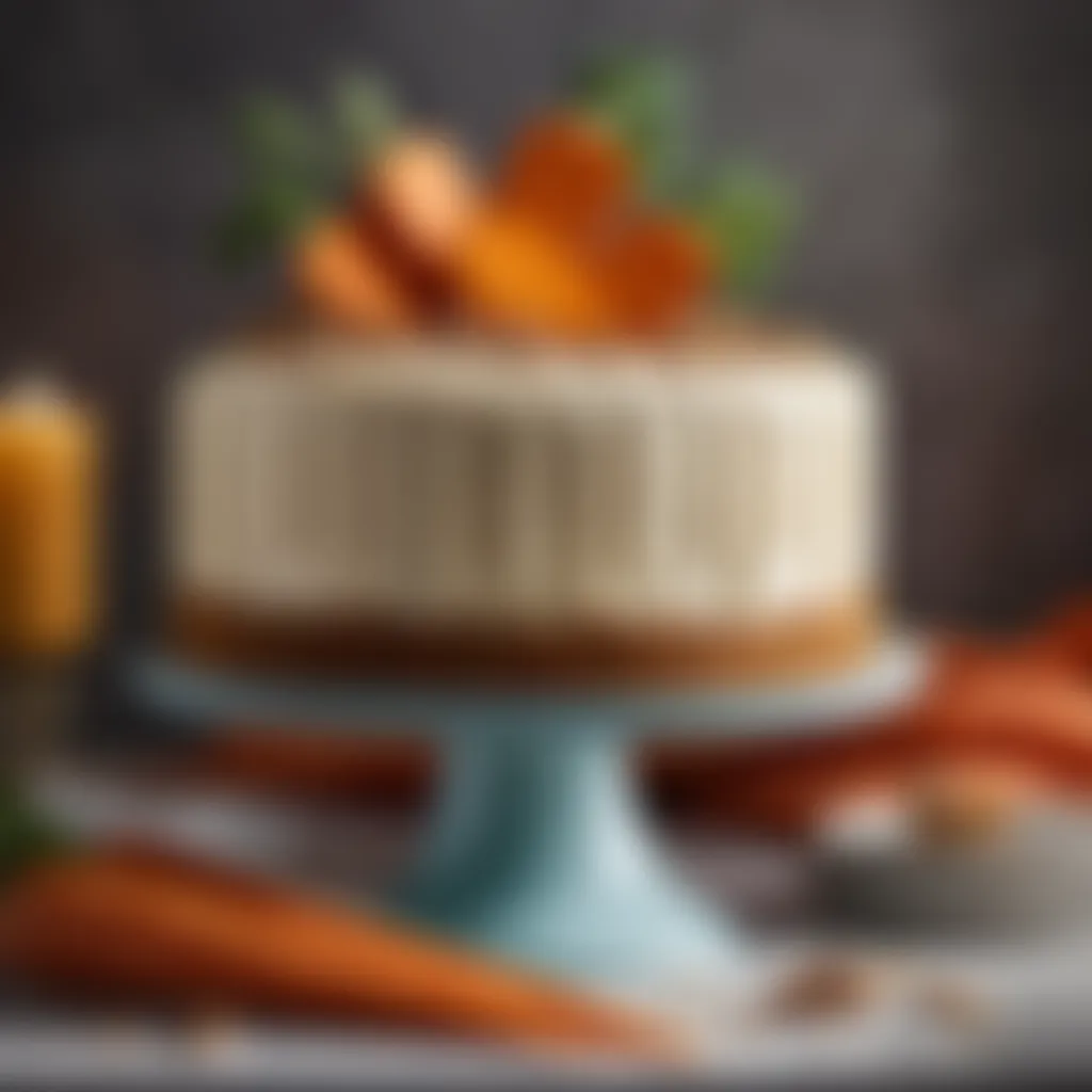 Decorating Carrot Cake with Creamy Frosting