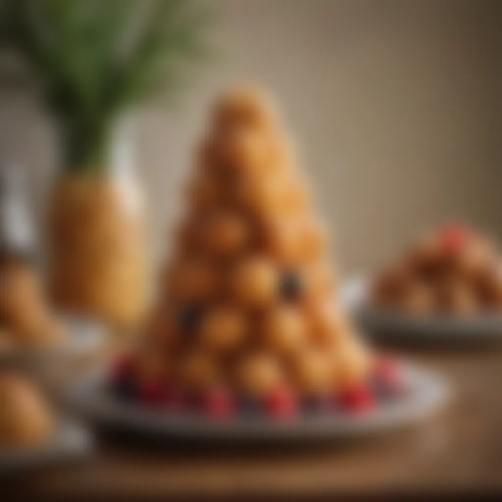 Delectable Croquembouche dessert by Julia Child