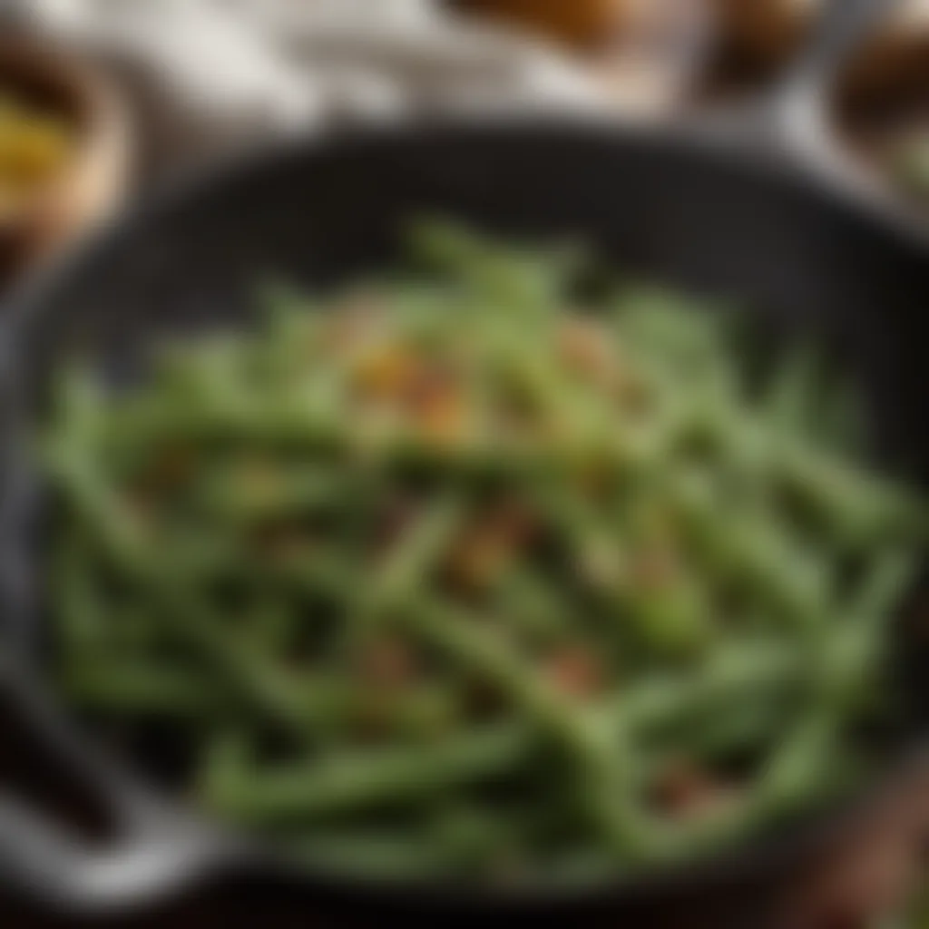 Cooked green beans