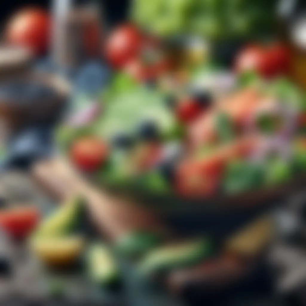 Fresh Ingredients for Nicoise Salad Fresh ingredients for Nicoise salad