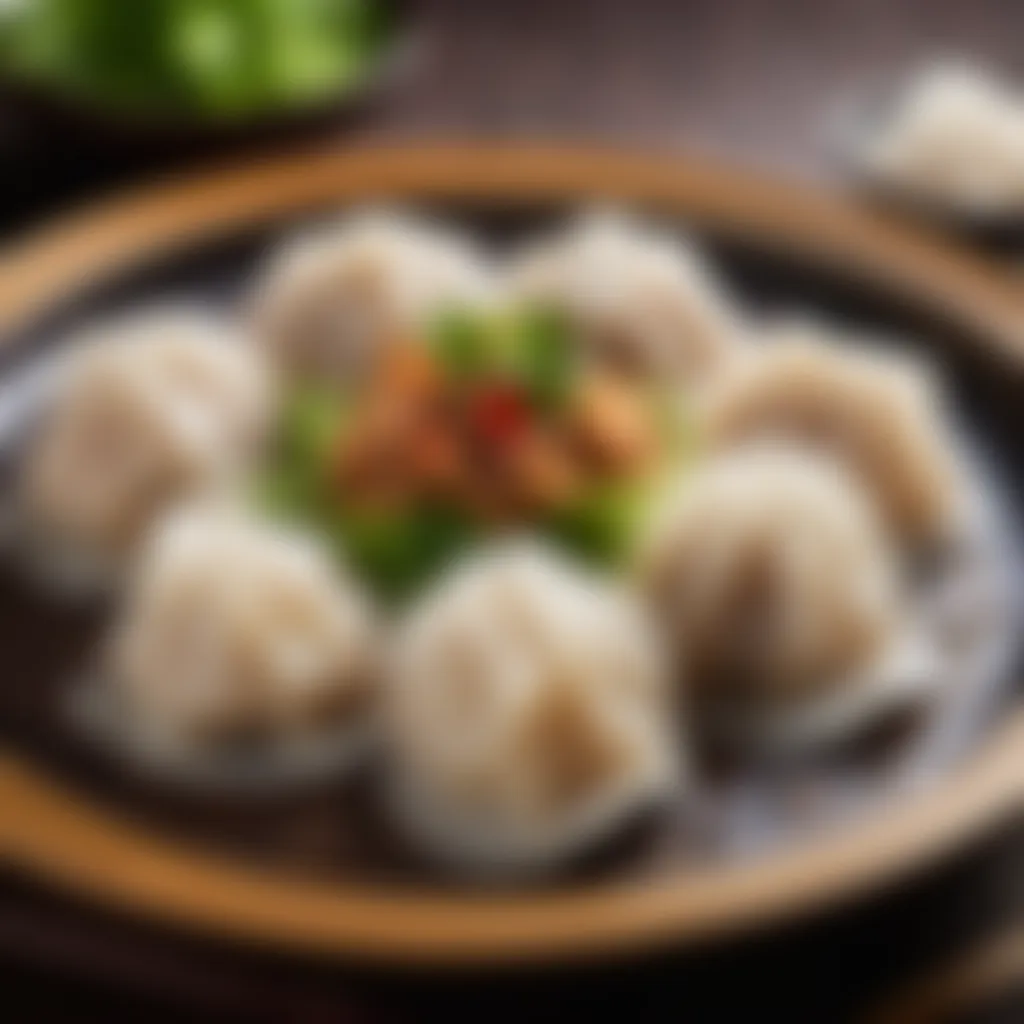 Delicate Chinese Chicken and Rice Dumplings