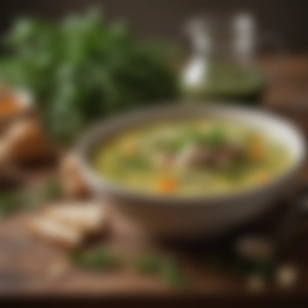 Delicate Herb-infused Soup