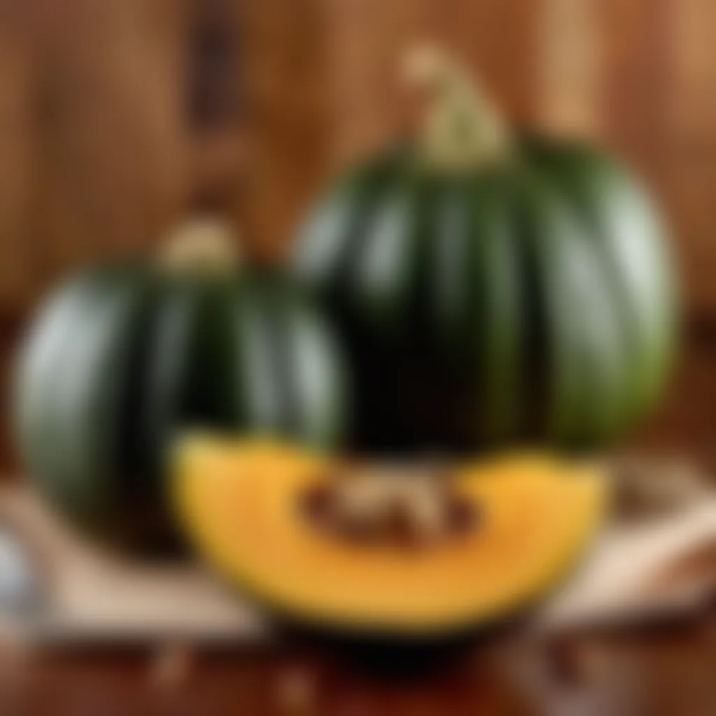 Fresh acorn squash