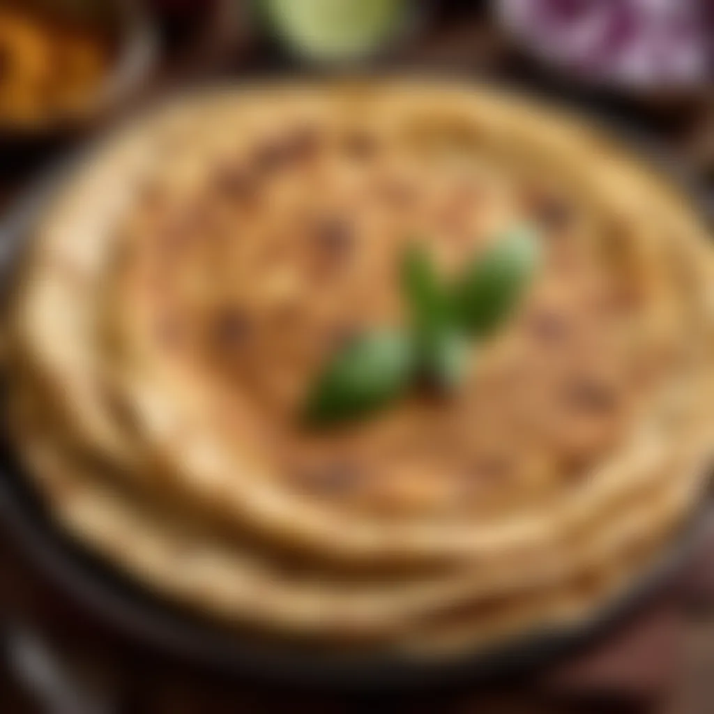 Delicious Akki Roti Platter Delicious Akki Roti Platter