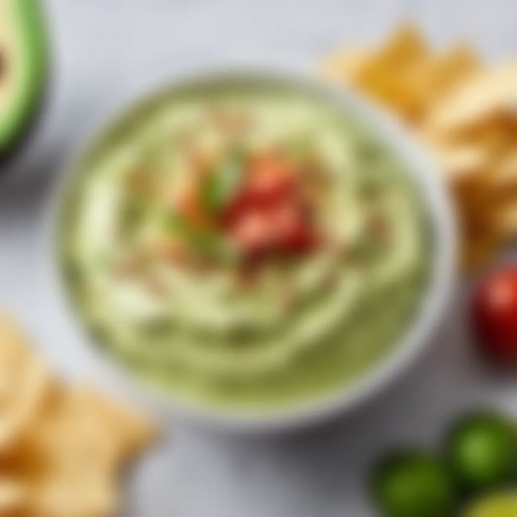 Delicious avocado dip