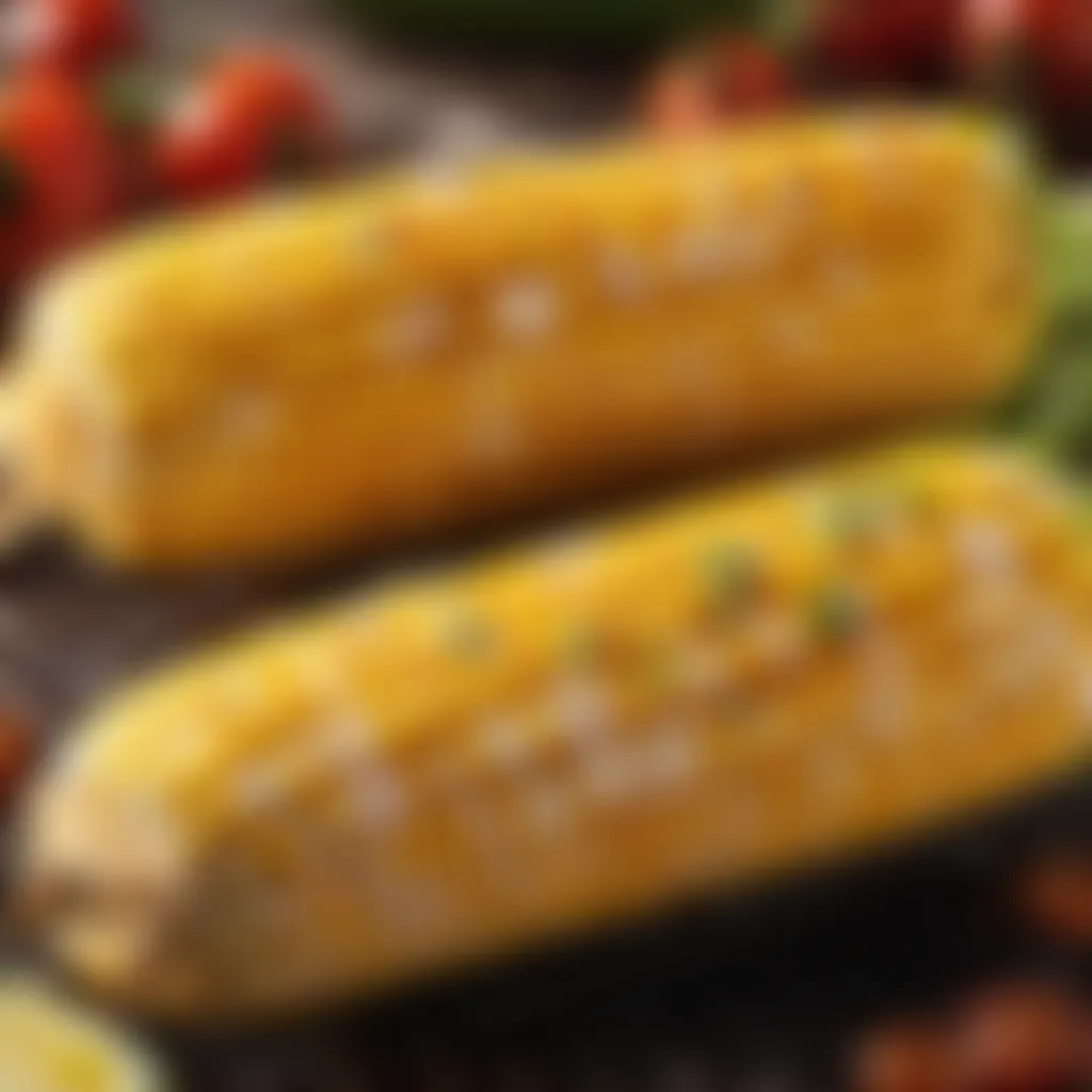 Delicious BBQ corn on the cob