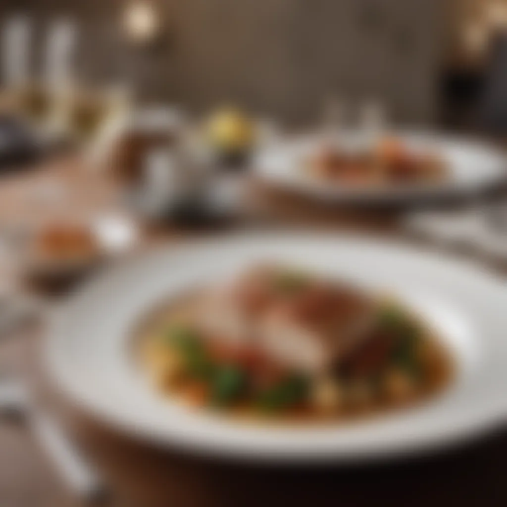 Elegant Gourmet Meal Presentation Gourmet meal presentation