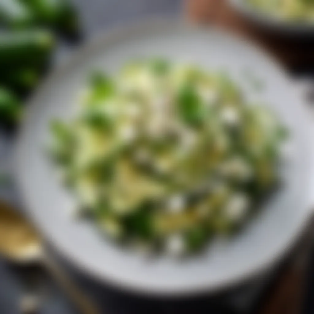 Courgette and Feta Salad Courgette and Feta Salad
