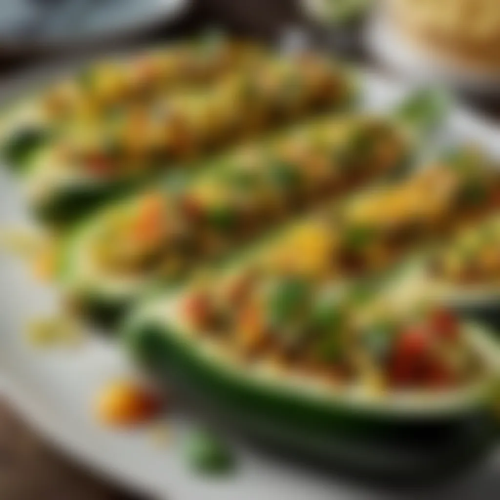 Stuffed Courgette Boats Stuffed Courgette Boats