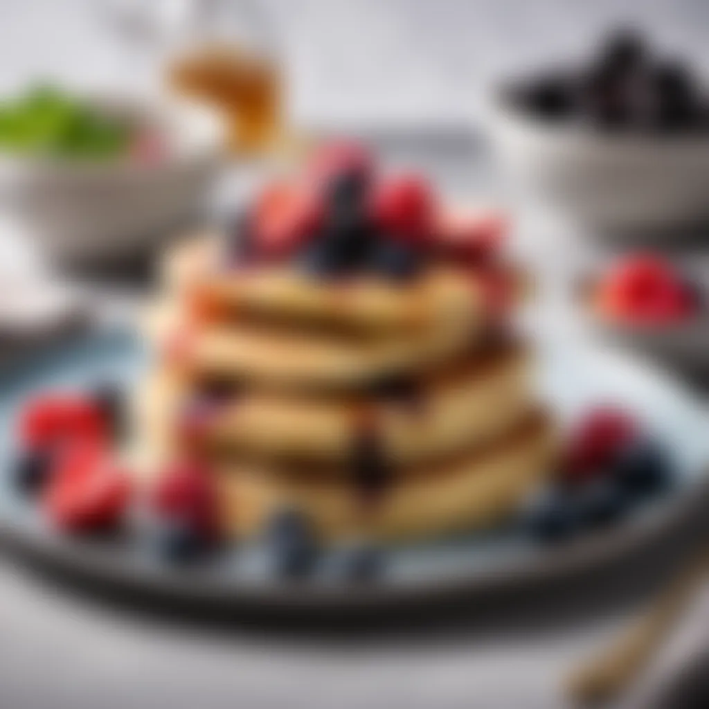 Delicious drop scones with fresh berries