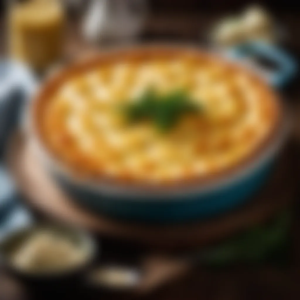 A pie dish with the fish pie mixture