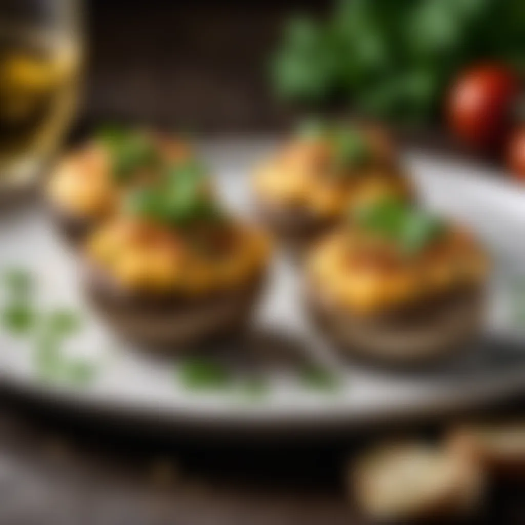 Cheese Stuffed Mushrooms Delicious Evening Snack Recipe - Cheese Stuffed Mushrooms