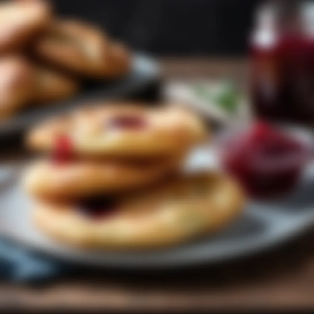 Fry bread served with a side of homemade jam