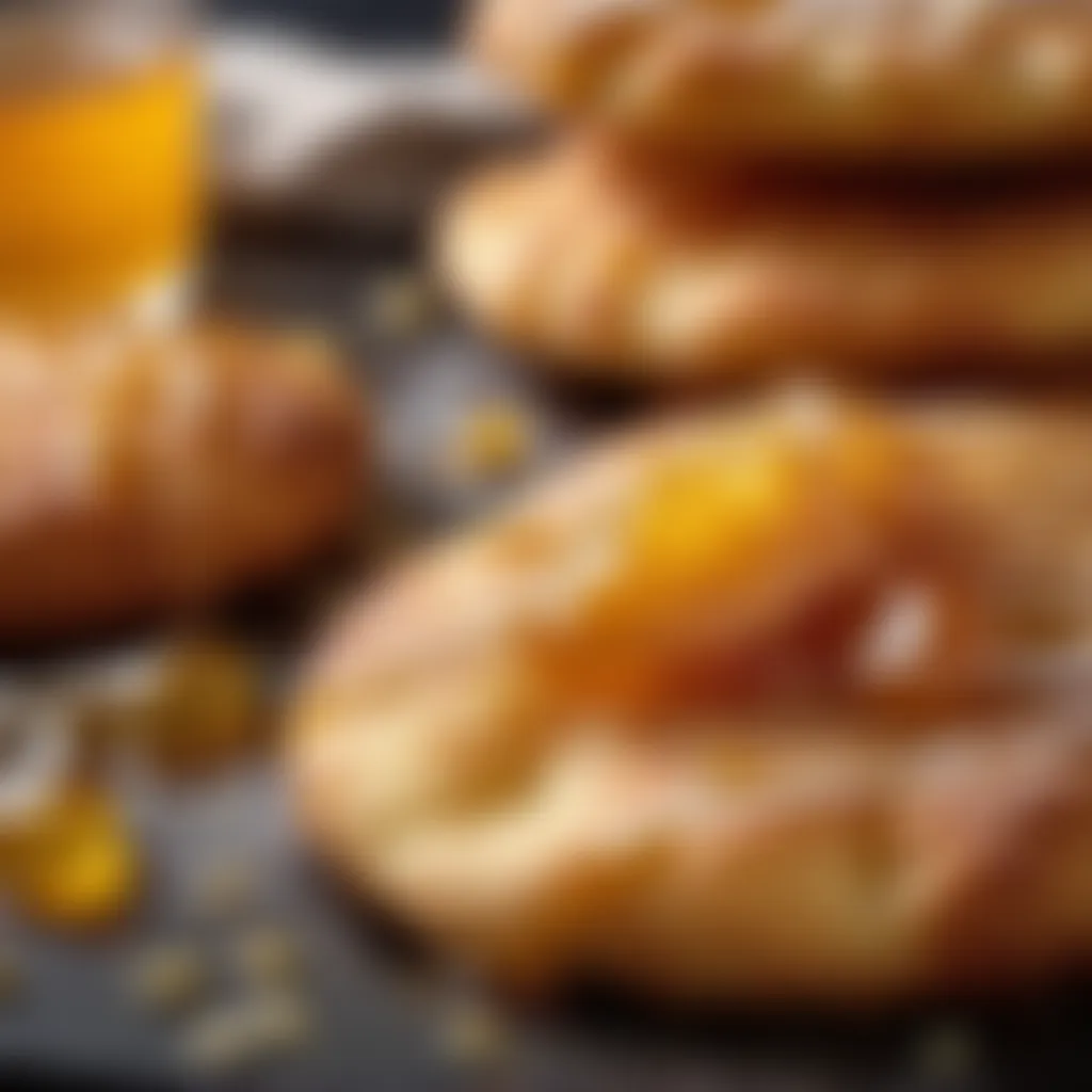 Freshly fried fry bread with honey drizzle